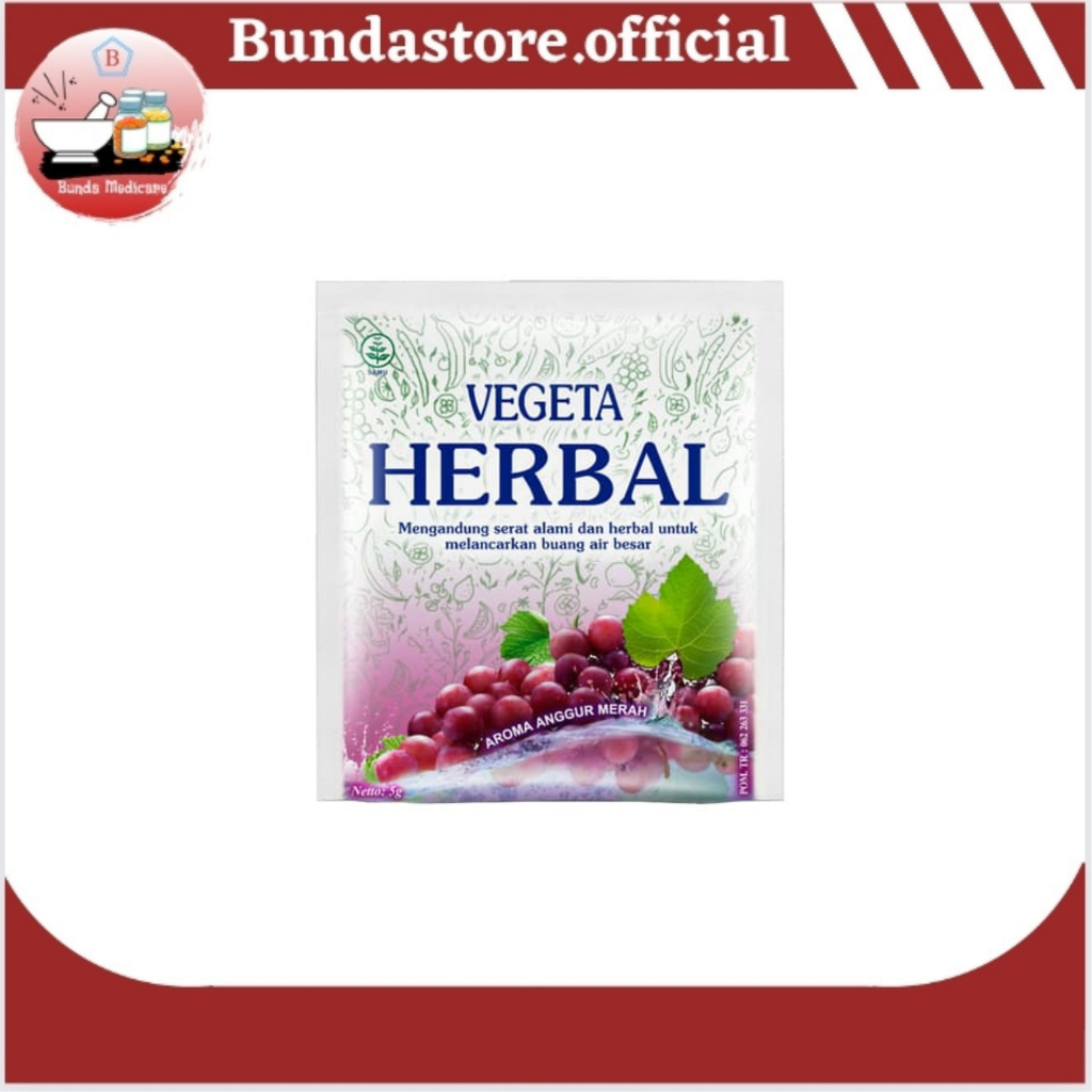 Vegeta Herbal Sachet 5 g Melancarkan BAB