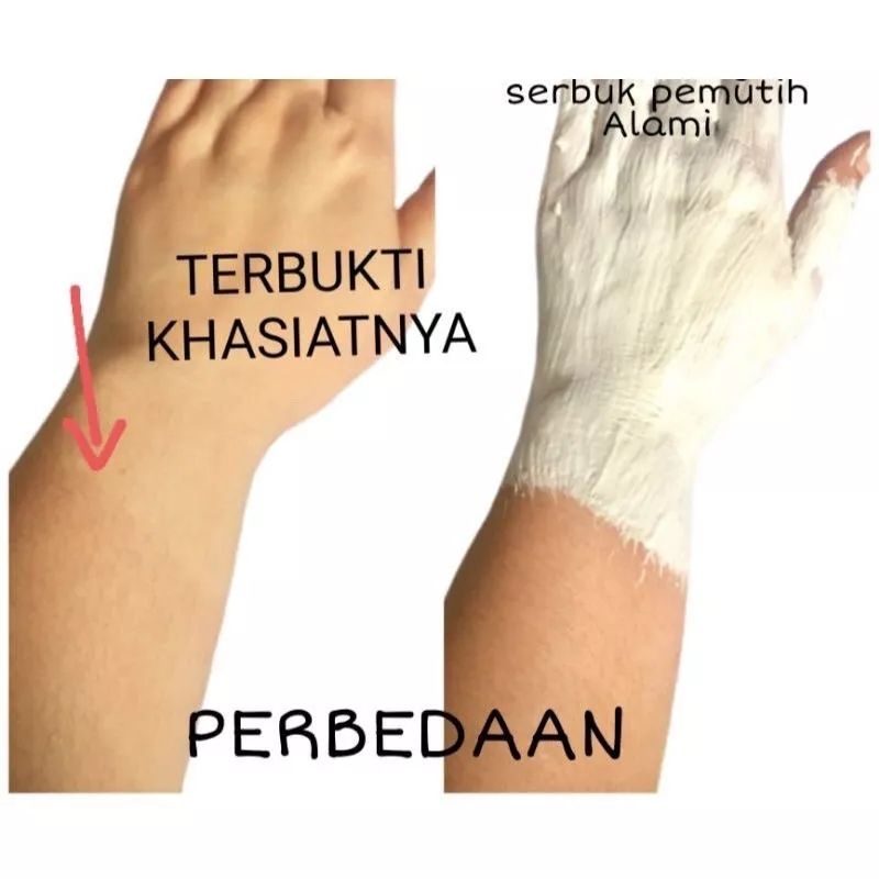 Serbuk Pemutih Mutiara Kiloan Collagen/Bibit Arbutin Masker Badan