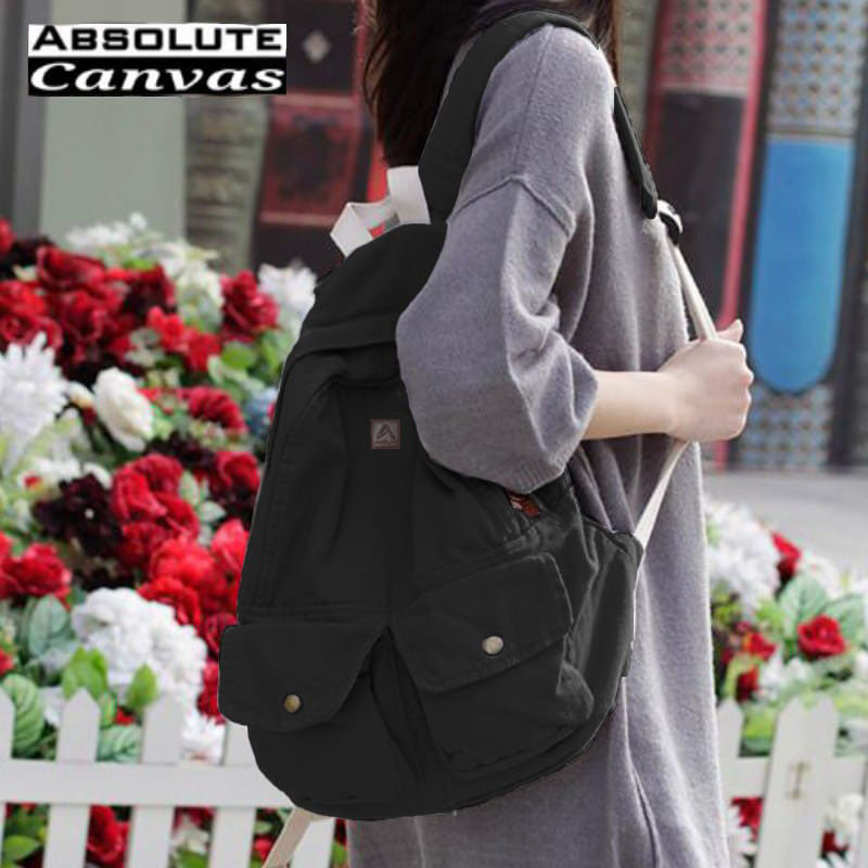 Tas Sekolah Ransel Backpack Cowok Cewek SMP SMA  SMU Kuliah Murah Kent Kent kanvas Murmer