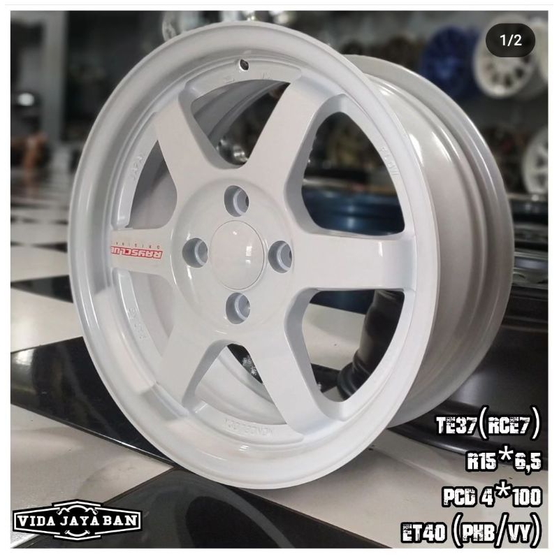 TE37 White R15