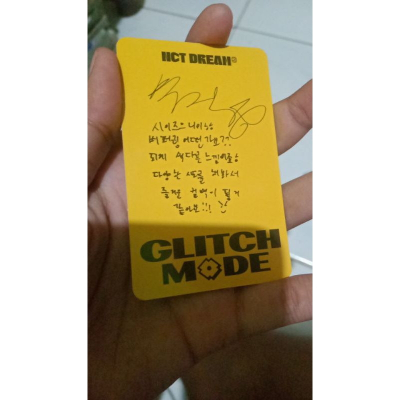 PC jisung official, Glicth mode scratch ver