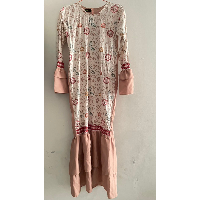 Dress Batik Dusty Pink