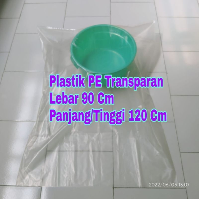 Plastik Tebal 80 Micron , Kantong Plastik Sampah Transparan 90 x 120 Cm , Plastik Transparan 90x120 
