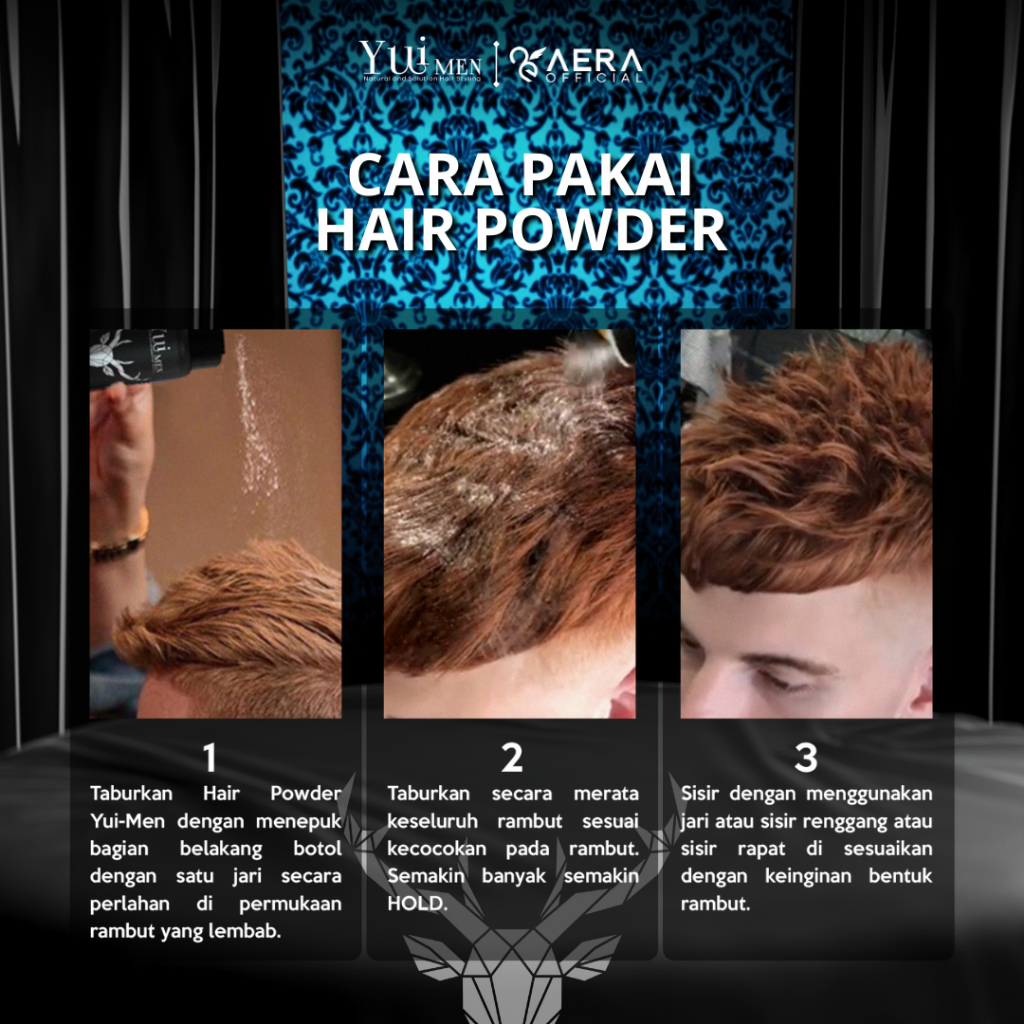YUIMEN HAIR POWDER PREMIUM - AROMA BUBBLE GUM - GRATIS SISIR  [ Natural and Solution Hair Styling ]