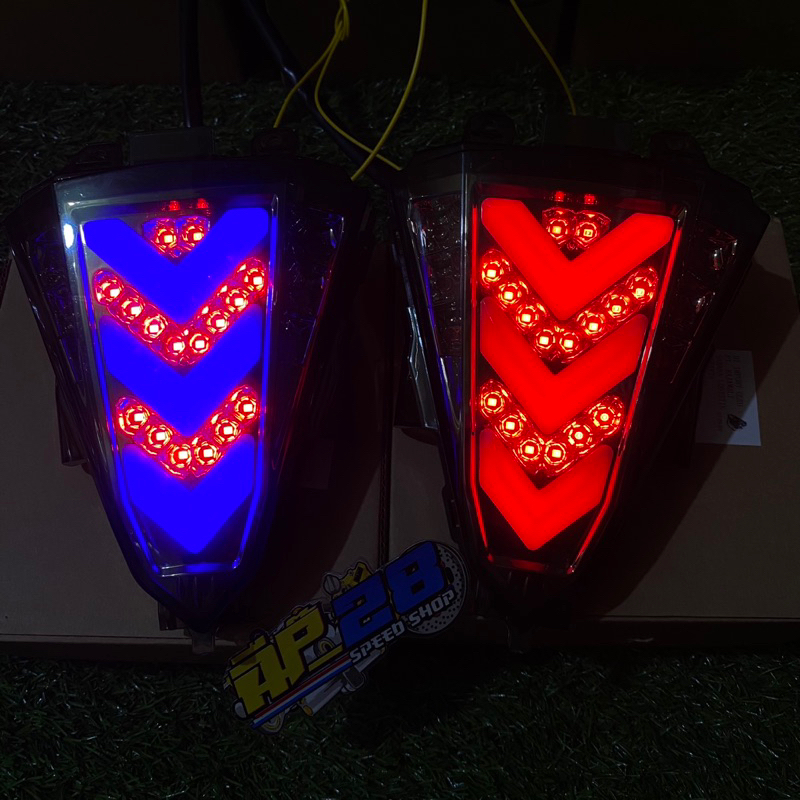 PAKET KOMPLIT LAMPU STOP BELAKANG PLUS SEIN LED YAMAHA R15 LAMA V2 MODEL 3 IN 1 / STOPLAMP BELAKANG R 15 V2 OLD PLUS SEN LED