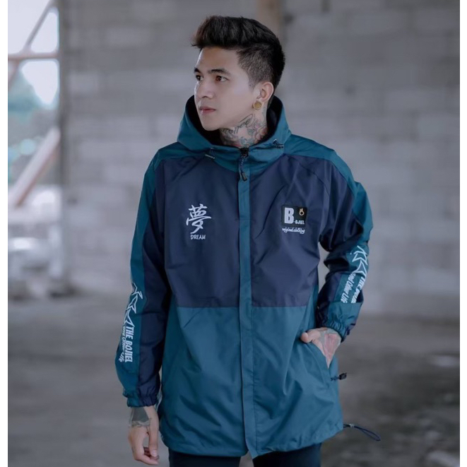 The Bojiel OD DREAM - Jaket Casual Navy Petro Jaket Parasut Pria Jaket Outdoor