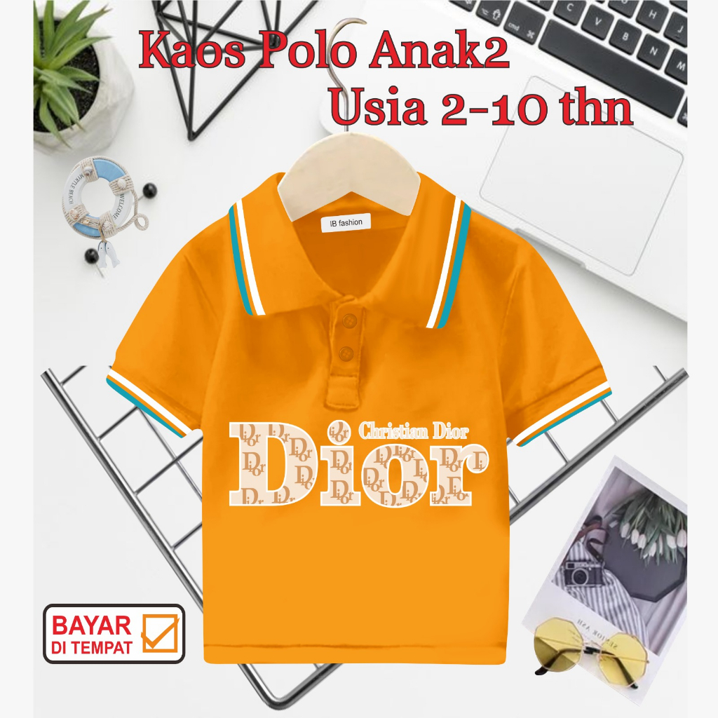 ((IB))KAOS ANAK2 KERAH POLO/D10R DIGITAL SABLON