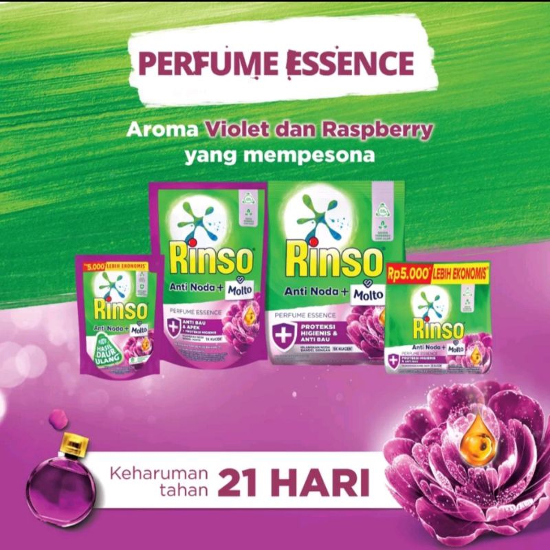 RINSO MOLTO BUBUK PARFUME ESSENCE 770 GRAM / DETERJEN / DETERGEN