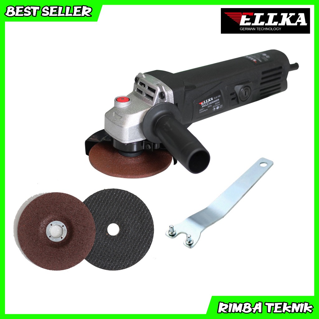 ELLKA Angle Grinder 4 inch Mesin Gerinda Tangan Listrik Terbaik