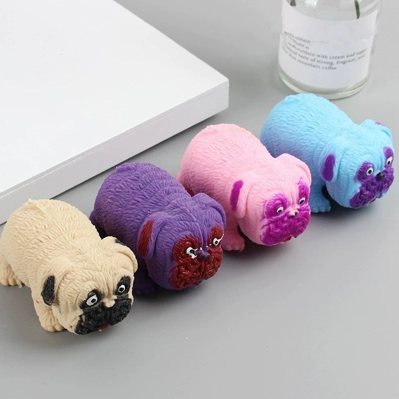 Squishy AntiStress Powder Dog &amp; pig  Squishy Pencet Pencet Tarik Tarik Squishy Lucu Squishy Hilangkan Beban