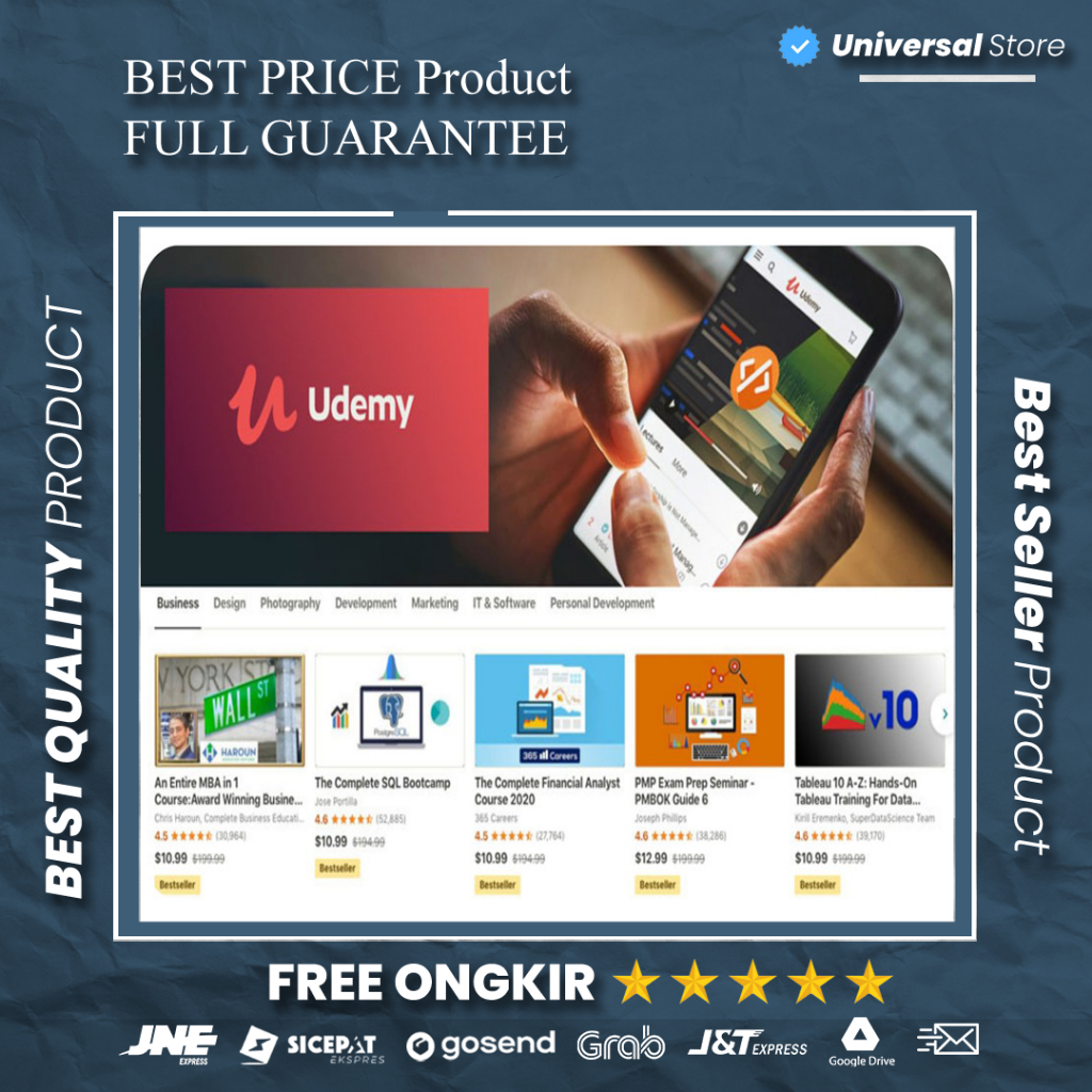 Udemy Private Random Course Premium Lifetime Sertifikat Atas Nama Pembeli Sendiri