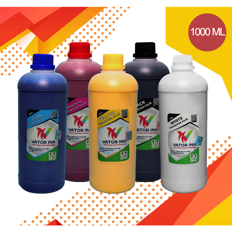 Tinta DTF Vator 1000ML / Vator Tinta DTF CMYK WHITE 1000ML / 1 LITER