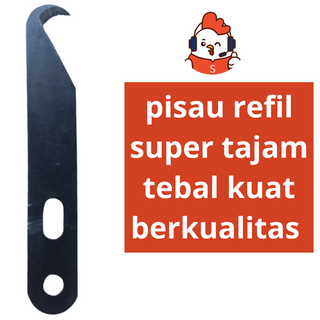 PISAU RAUT JALU AYAM PREMIUM BESAR TEBAL AMAN KUAT TAJAM ZEORFARM