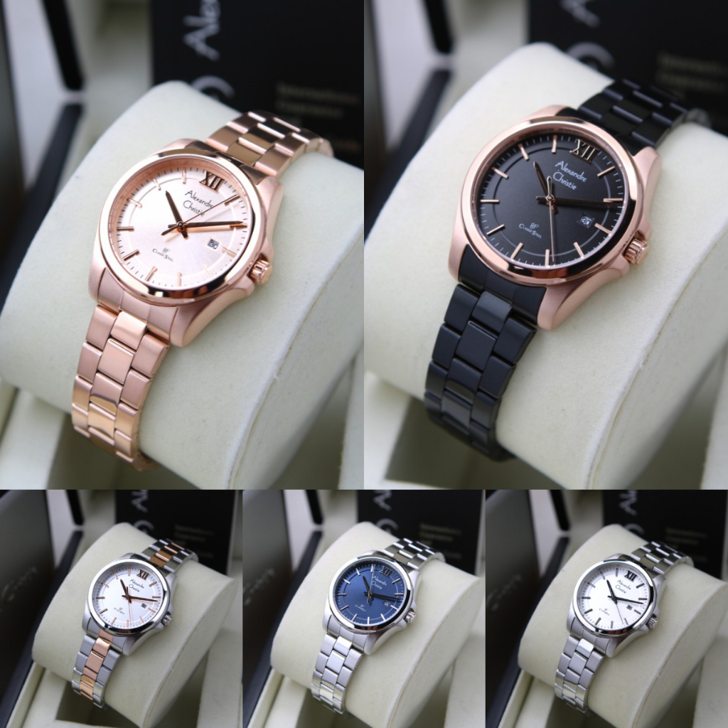 ORIGINAL Jam Tangan Pria &amp; Wanita Alexandre Christie AC 8654 / AC8654 / 8654 / AC 8685 / AC8685 / 8685 / AC 8686 / AC8686 / 8686 Garansi Resmi 1 Tahun, Stainless