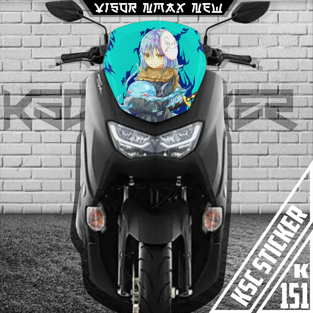 KSC - DECAL STICKER VISOR NMAX NEW RIMURU TEMPEST [K151] DEKAL STIKER VISOR NMAX NEW ANIME