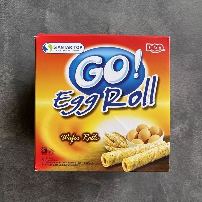 

SIANTAR TOP GO EGG ROLL BOX isi 24 WAFER ASTOR