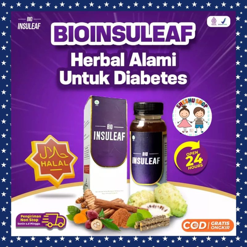 

BIO INSULEAF 250ML HERBAL ALAMI CEGAH DIABETES DIABET GULA DARAH