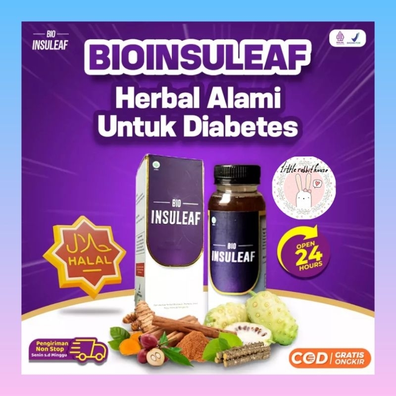 

BIO INSULEAF 250ML HERBAL DIABET ALAMI ATASI GULA DARAH KENCING MANIS DIABETES KOLESTEROL