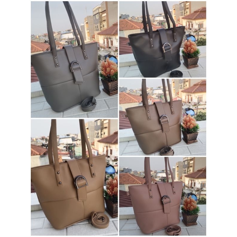 alfaza Tote bag  l lidah gesper ukuran P26xT27xL11