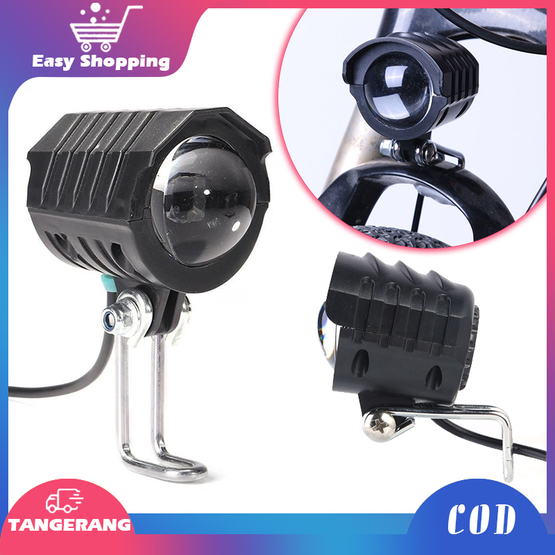 2 In 1 Lampu Klakson Sepeda 12-80v Universal Lampu Depan Led Klakson Elektrik Untuk Skuter / Sepeda