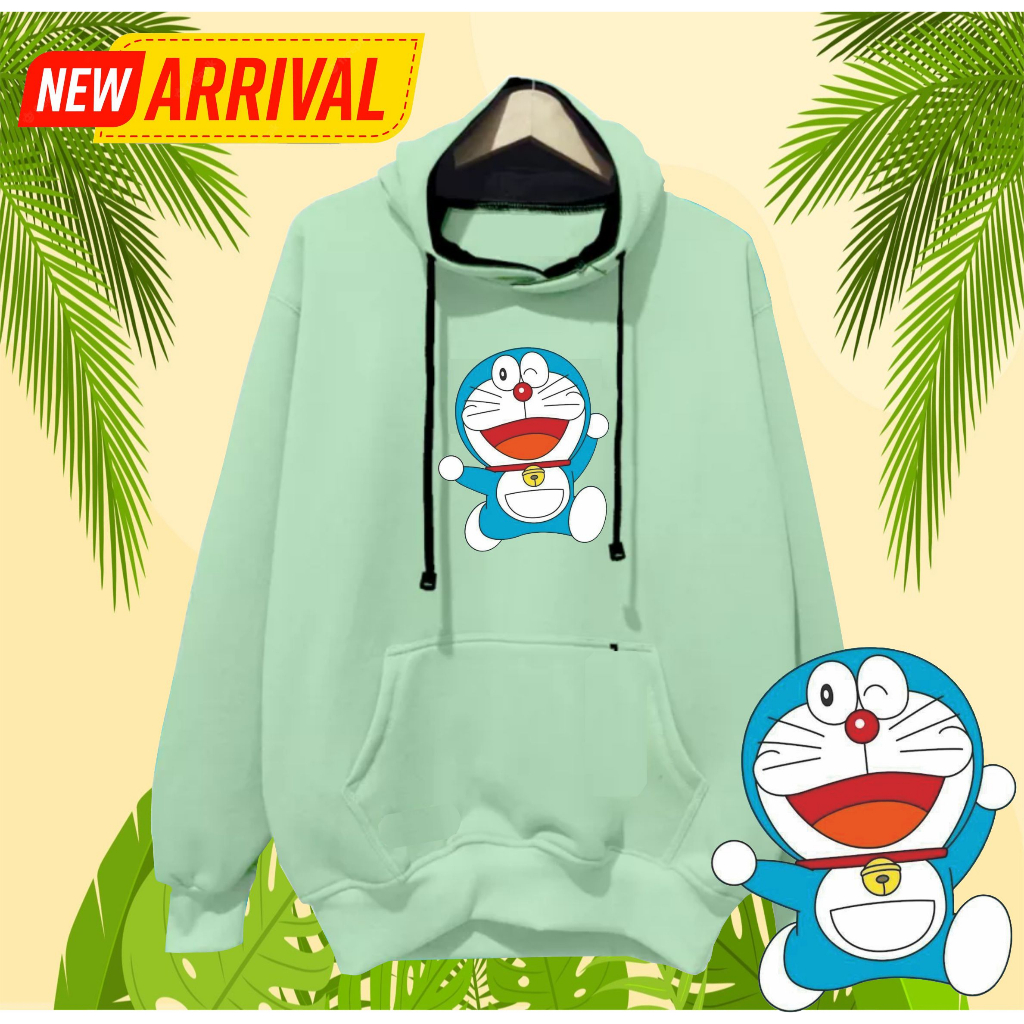 Sweater Doraemon Hodie Panda Kucing Hoodie Wanita 2023 Motif Dora Emon lucu Bahan Tebal Terbaru Viral