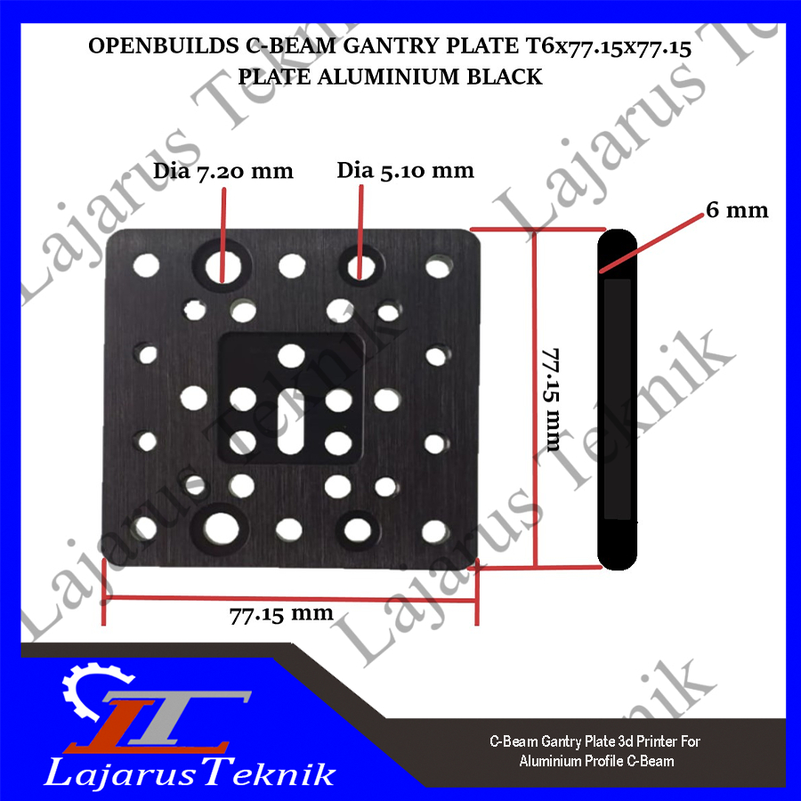 C-Beam Gantry Plate 3d Printer For Aluminium Profile C-Beam