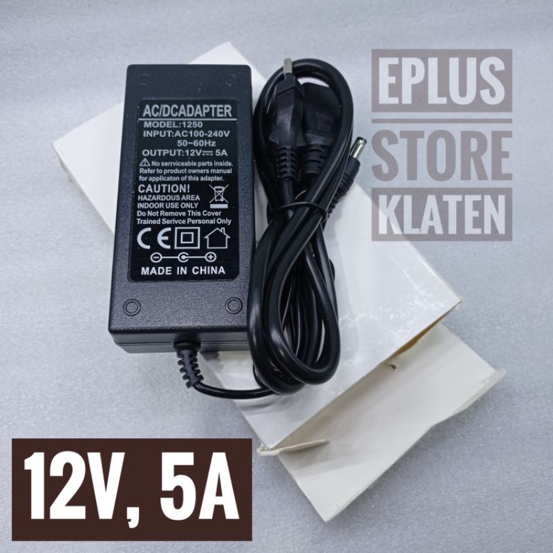 Adaptor 12V 5A 60 Watt New Bagus