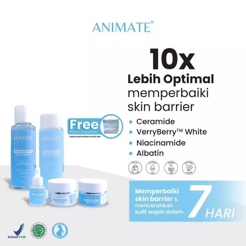 { FREE EMAS  } - PAKET ANIMATE SKINCARE 5 IN 1 &amp; ECER