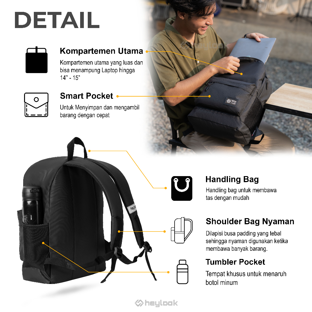 Backpack Ransel Pria Wanita Ransel Korea Tas Punggung Ransel Rekreasi Perjalanan Tas Ransel Waterproof Anti Air