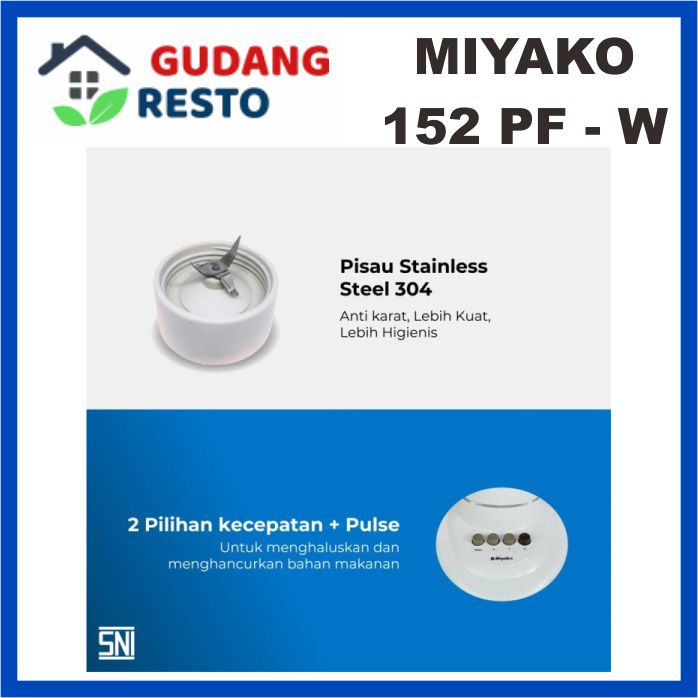 Blender Miyako BL 152 PF AP 1.5L / 152PF 3 ini 1 Gelas Plastik Besar ORIGINAL GARANSI