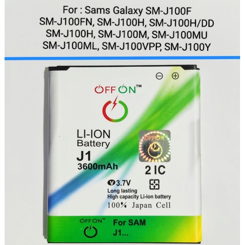 Baterai Battery Samsung J1 2015 J100 EB BJ100CBE Doublepower