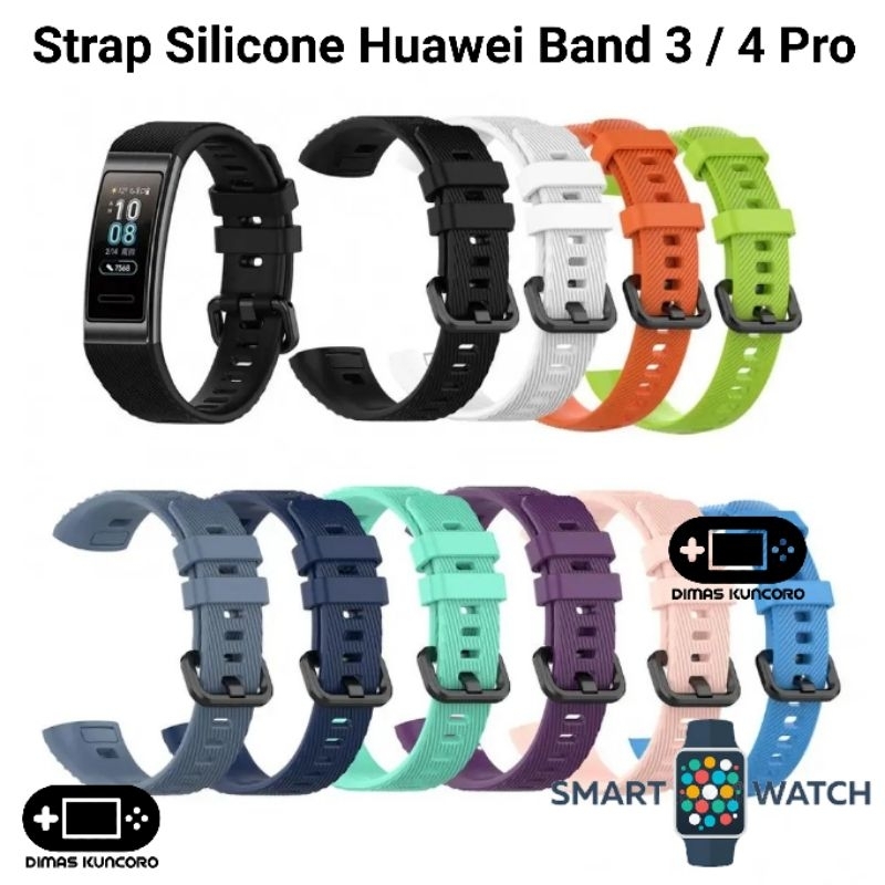 Strap Silicone Huawei Band 3 / 4 Pro silicon silikon tali karet rubber smartwatch
