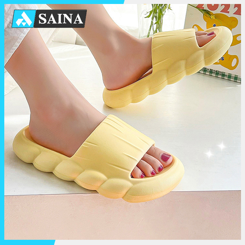 Sendal Wanita Terbaru Jelly Sendal Karet Sandal Slop Flat Sandal Rumah Mandi Slipper Empuk Elastis Couple Sandal Slide Anti Slip Berkualitas EVA