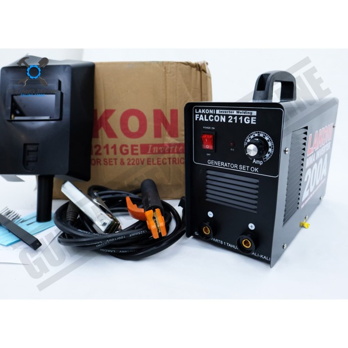 Mesin Las Listrik MMA 200A FALCON 211GE LAKONI / Electric MMA Inverter Trafo Welding Mesin Las MMA Falcon 211 GE LAKONI