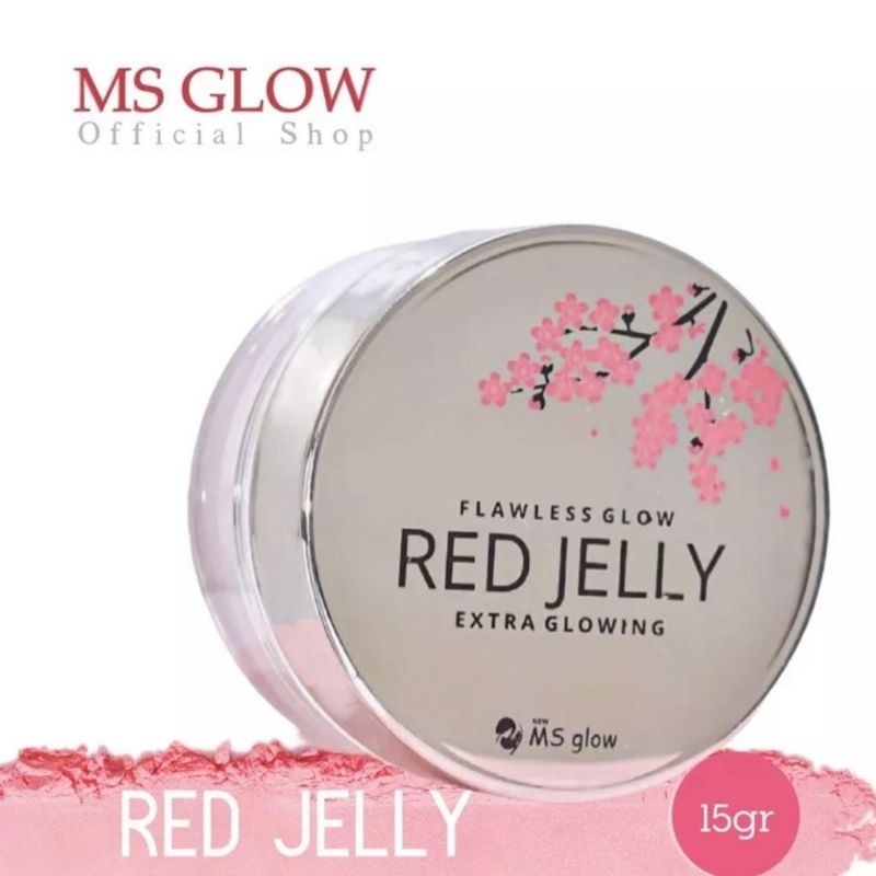 MS GLOW RED JELLY (BARCODE) [ KEMASAN BARU ]