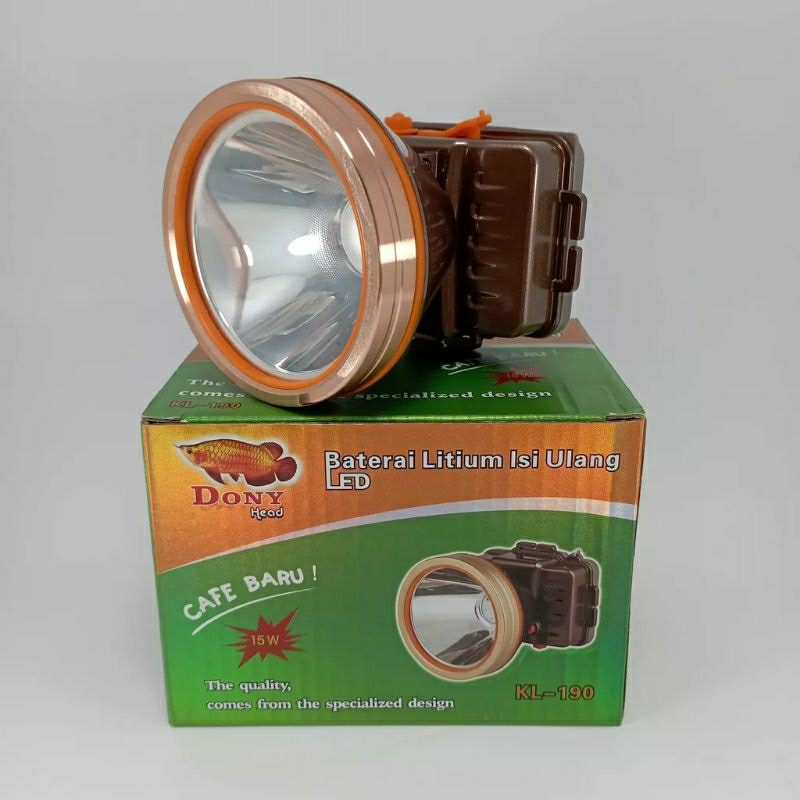DONY Senter Kepapa Head Lamp Cas KL - 190 | LED CAFE BARU 