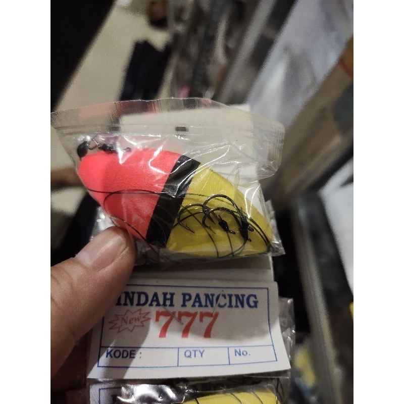 rangkaian kail pancing bandeng set pelampung