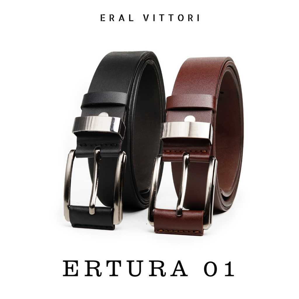 Eral Vittori -  Ertura 01 Ikat Pinggang Pria Kulit