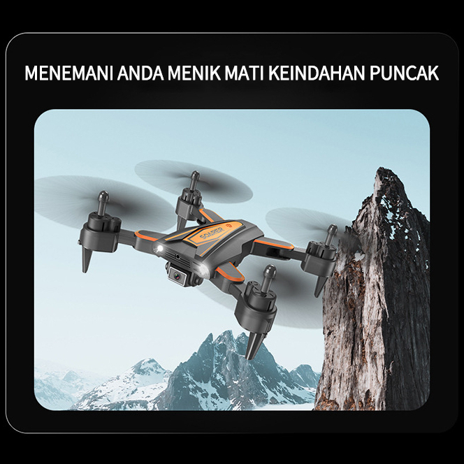 Drone E99 K3 PRO Mini Drone 4 K HD Dual kamera WIFI FPV Penghindaran Rintangan Lipat Profesional RC Drone Quadcopter