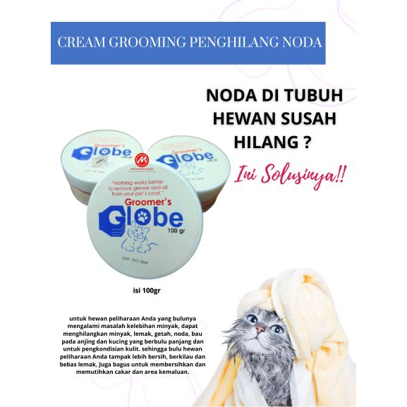 Groomers Globe Obat untuk Melembabkan Bulu Hewan yang Kering