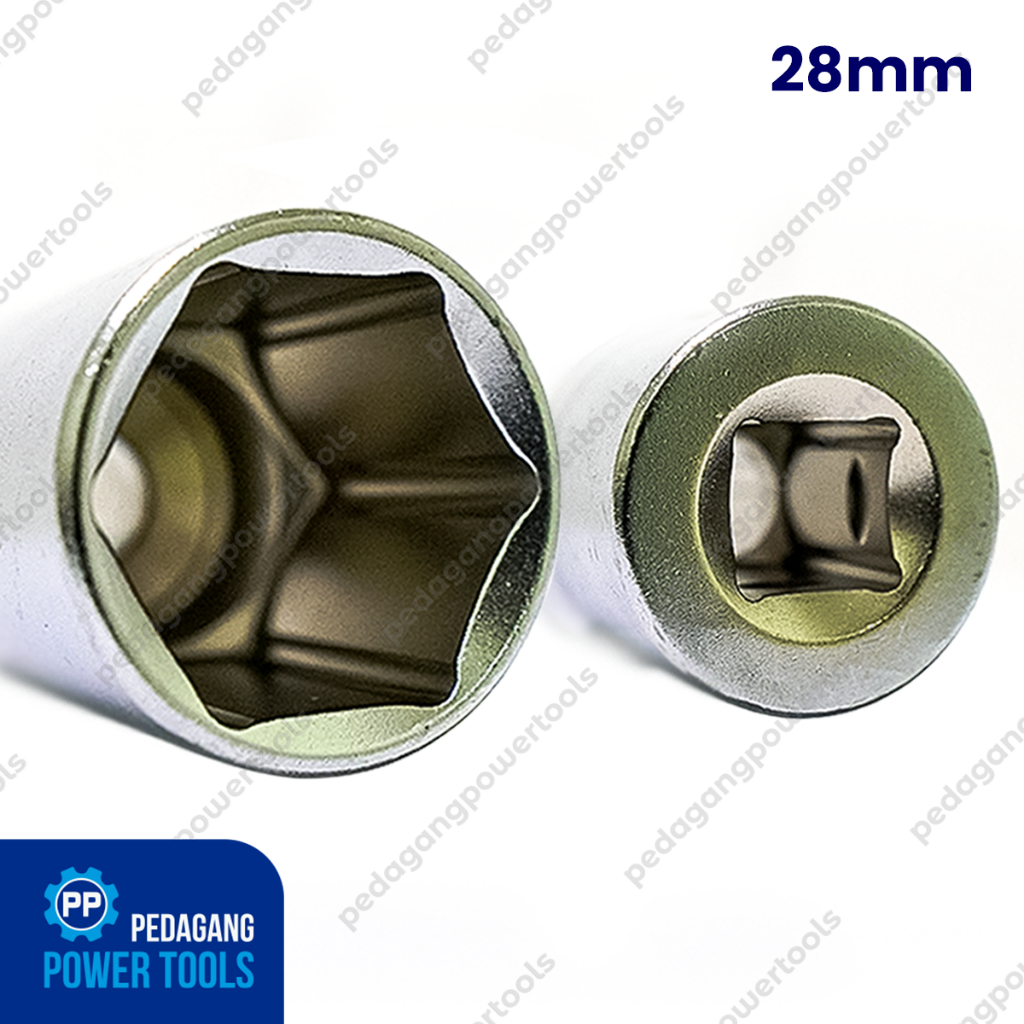 LIPPRO MATA SOK 1/2&quot; INCH 28 MM ANAK SOCK 6PT KUNCI SOCKET WRENCH HEX