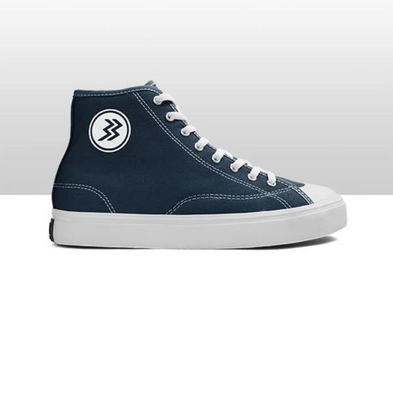 Sepatu Geoff Max - Timeless Hi Navy White