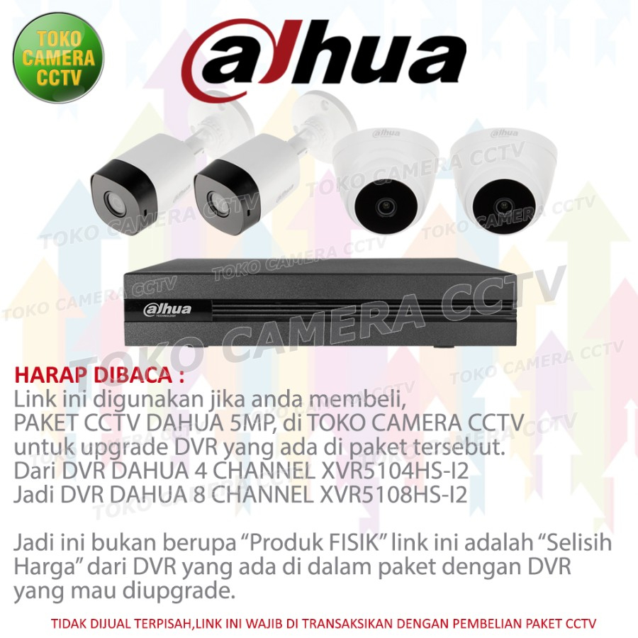 UPGRADE DVR DAHUA 4 MENJADI 8 CHANNEL 5MP
