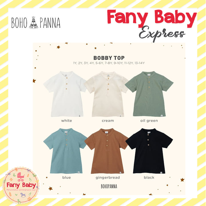 BOHOPANNA - BOBBY TOP - Atasan Anak Laki-Laki - Polo Anak