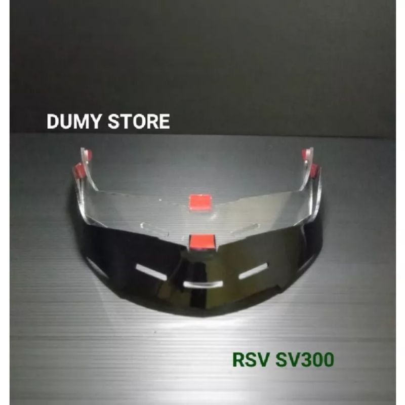 SPOILER HELM RSV300 RSV FF500 Free Buble Warp AKRILIK 3MM CLEAR SMOKE MODEL GPR