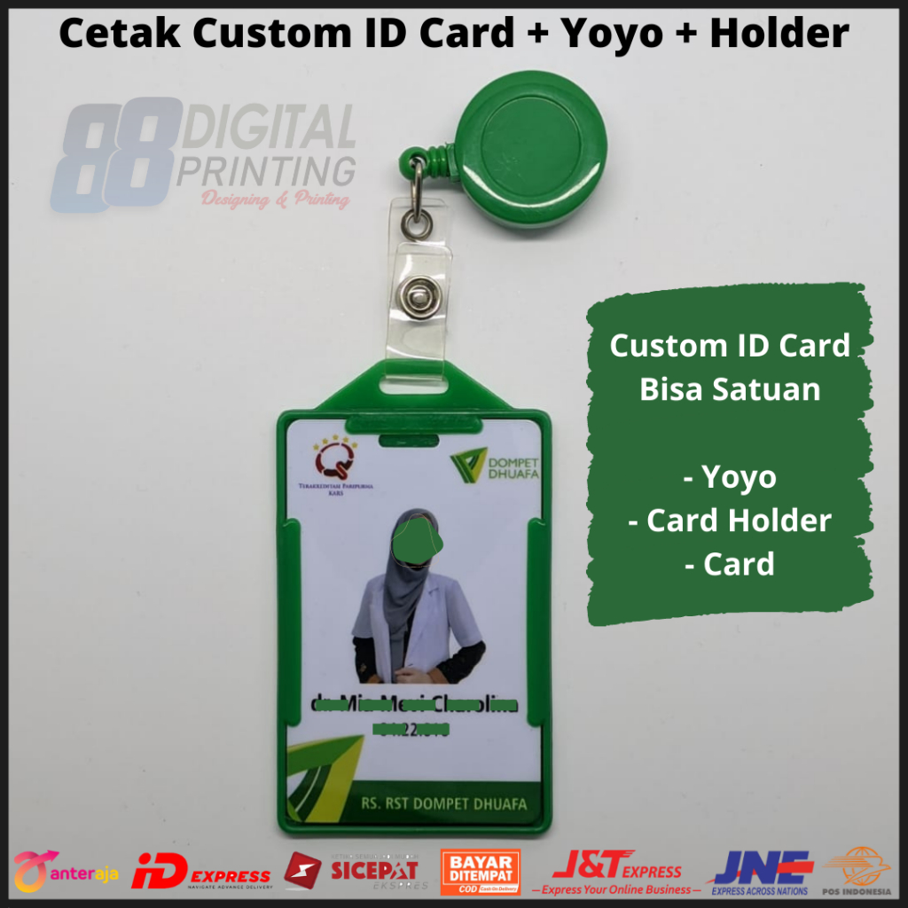 

Cetak Name Tag Yoyo ID CardD Custom / Tanda Pengenal