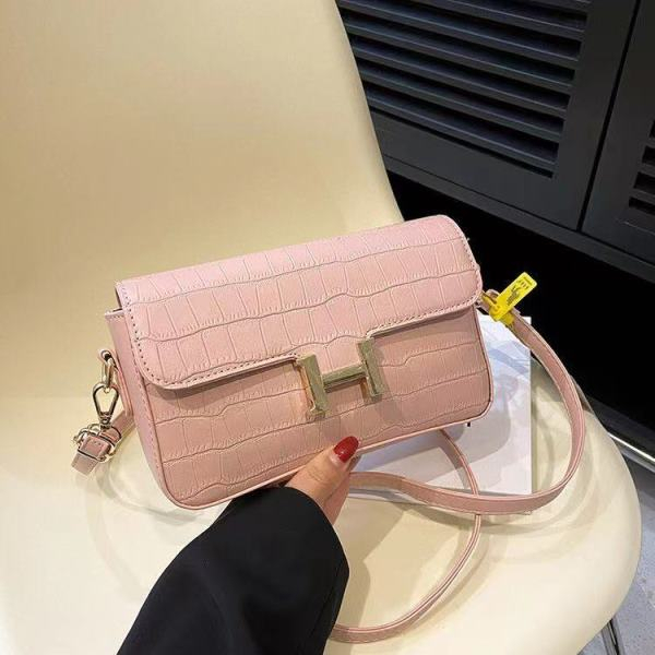 BJ64729 - PINK/BLACK/BEIGE TAS SLEMPANG HANDBAG JINJING WANITA FASHION IMPORT MODIS ELEGAN TERMURAH TERLARIS TERBARU BAGSTORE JAKARTA TAS BATAM ZCJ4729