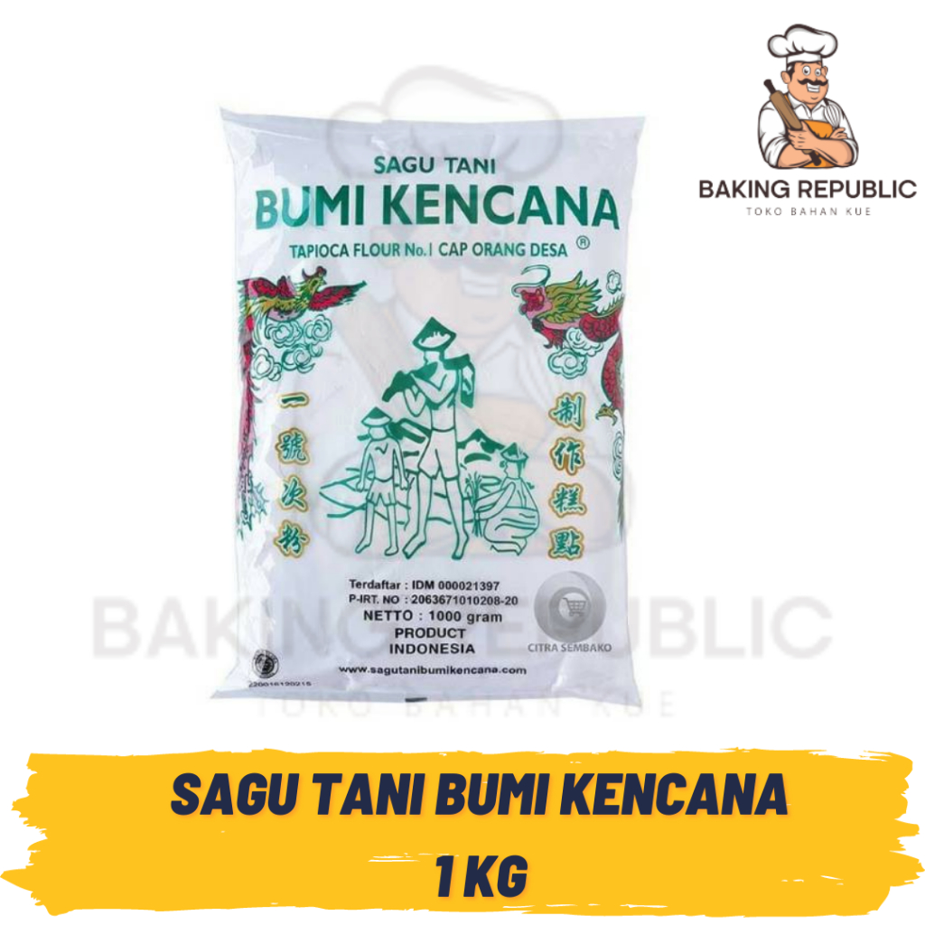 

SAGU TANI BUMI KENCANA | 1 KG | TEPUNG SAGU BUMI KENCANA