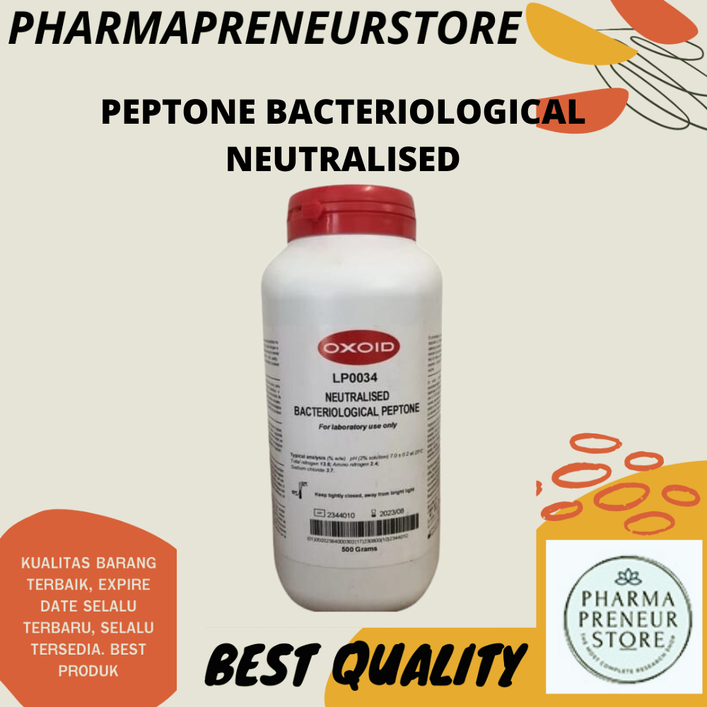 PEPTONE BACTERIOLOGICAL NEUTRALISED 500 GRAM OXOID BEST QUALITY