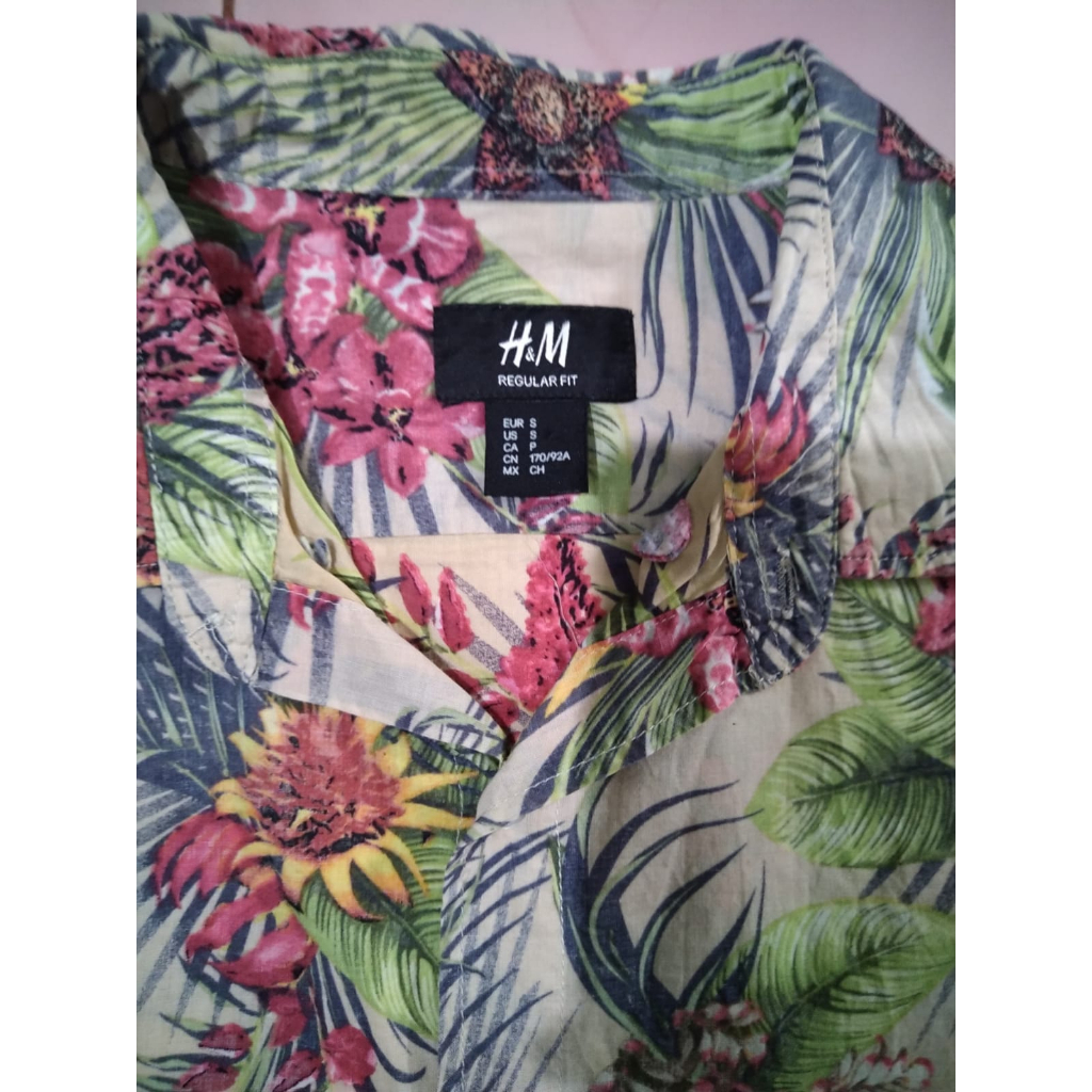 Kemeja hnm floral second original